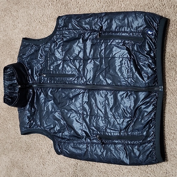 Vineyard Vines Martha Vineyard Black Puffer Vest Jacket Men's Size S Small - Picture 5 of 12